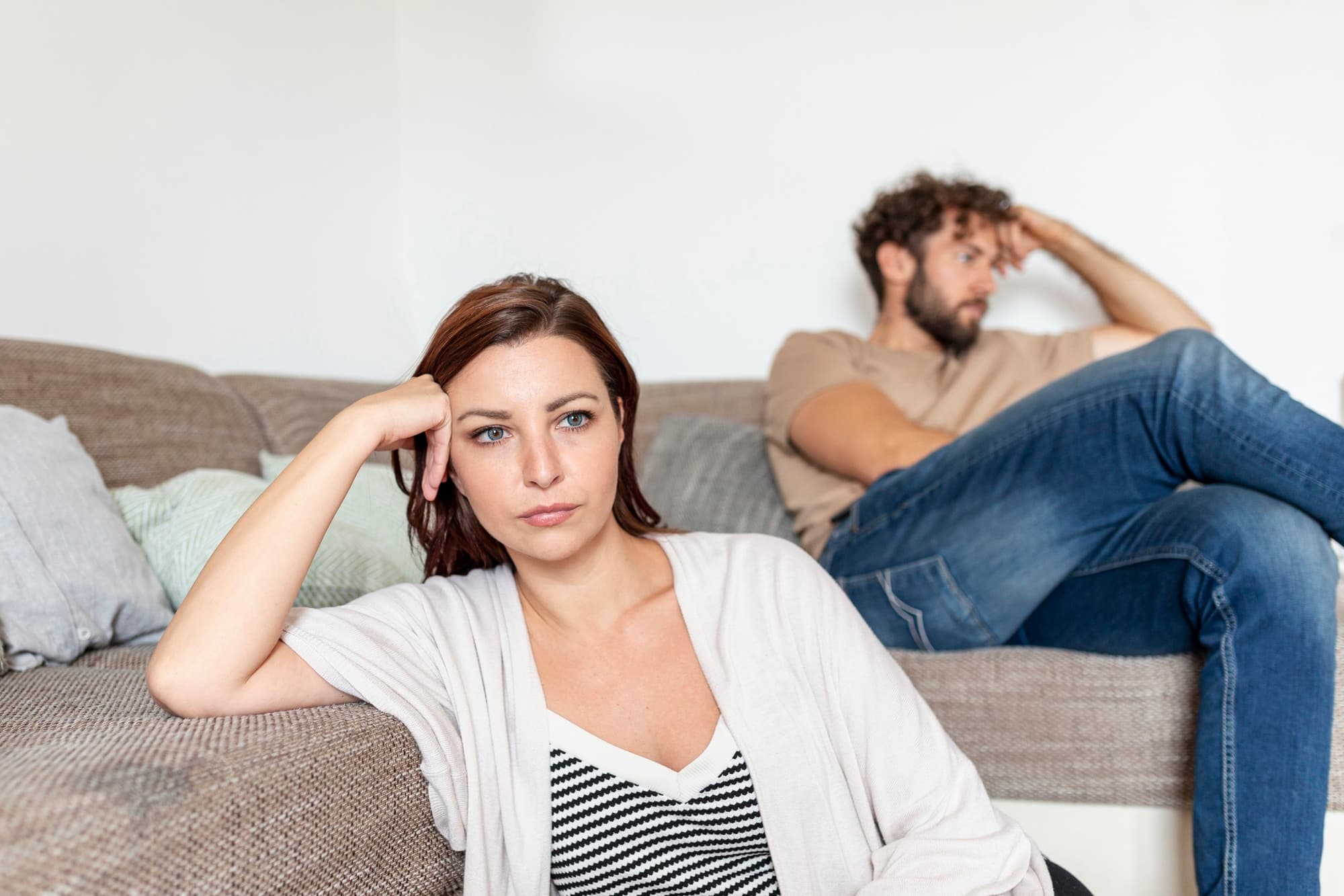 A couple dealing with emotional disconnection and considering marriage counselling in Australia.