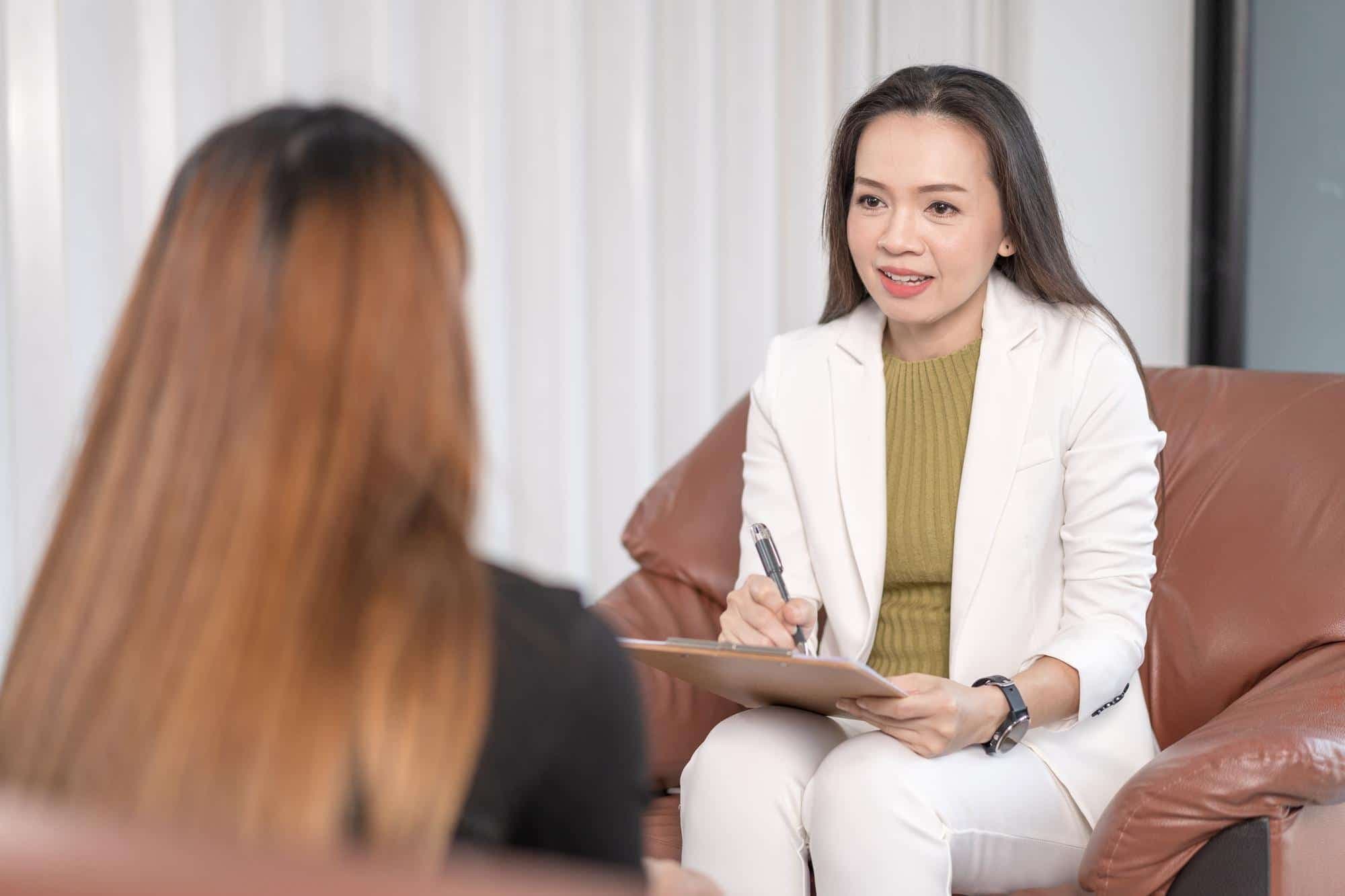 A person engaging in counselling in Singapore for dating anxiety.